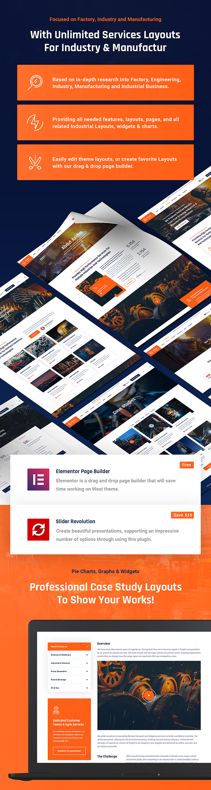 Axima - Factory and Industry WordPress Theme - 6
