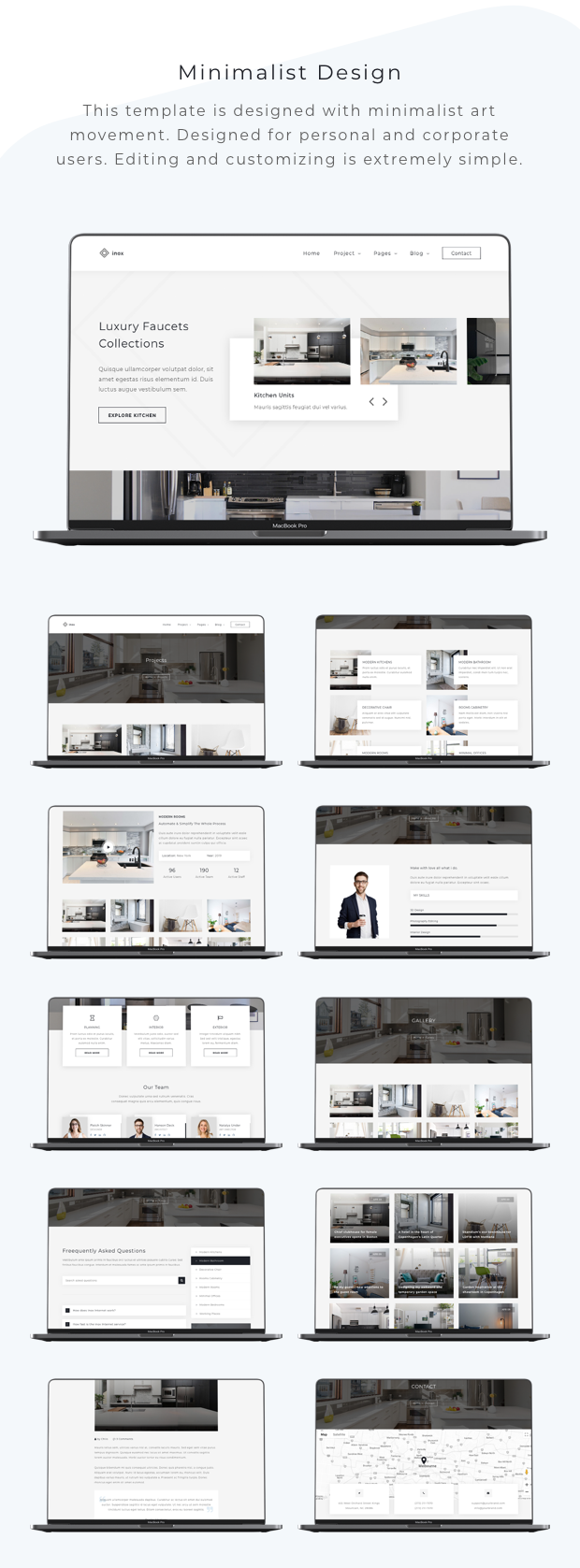 inox - Kitchen & Interior Design Template - 1