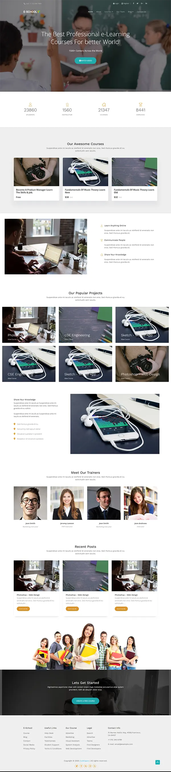 E School joomla template