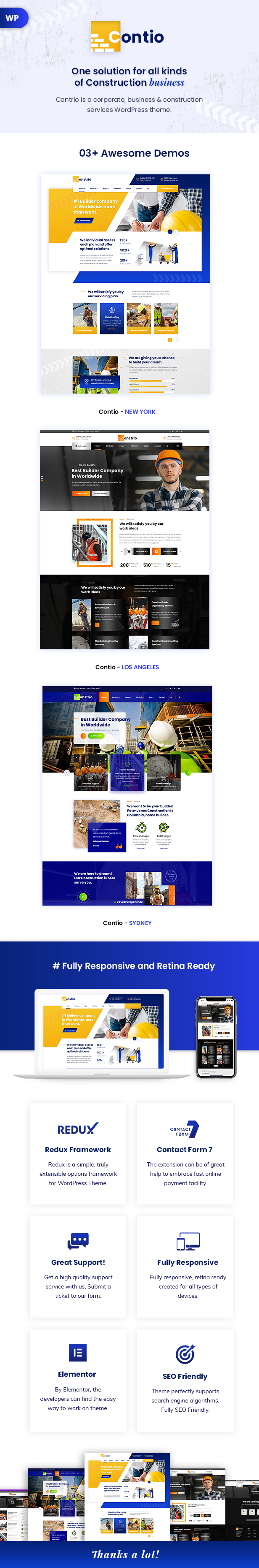 Construction and Building WordPress Theme