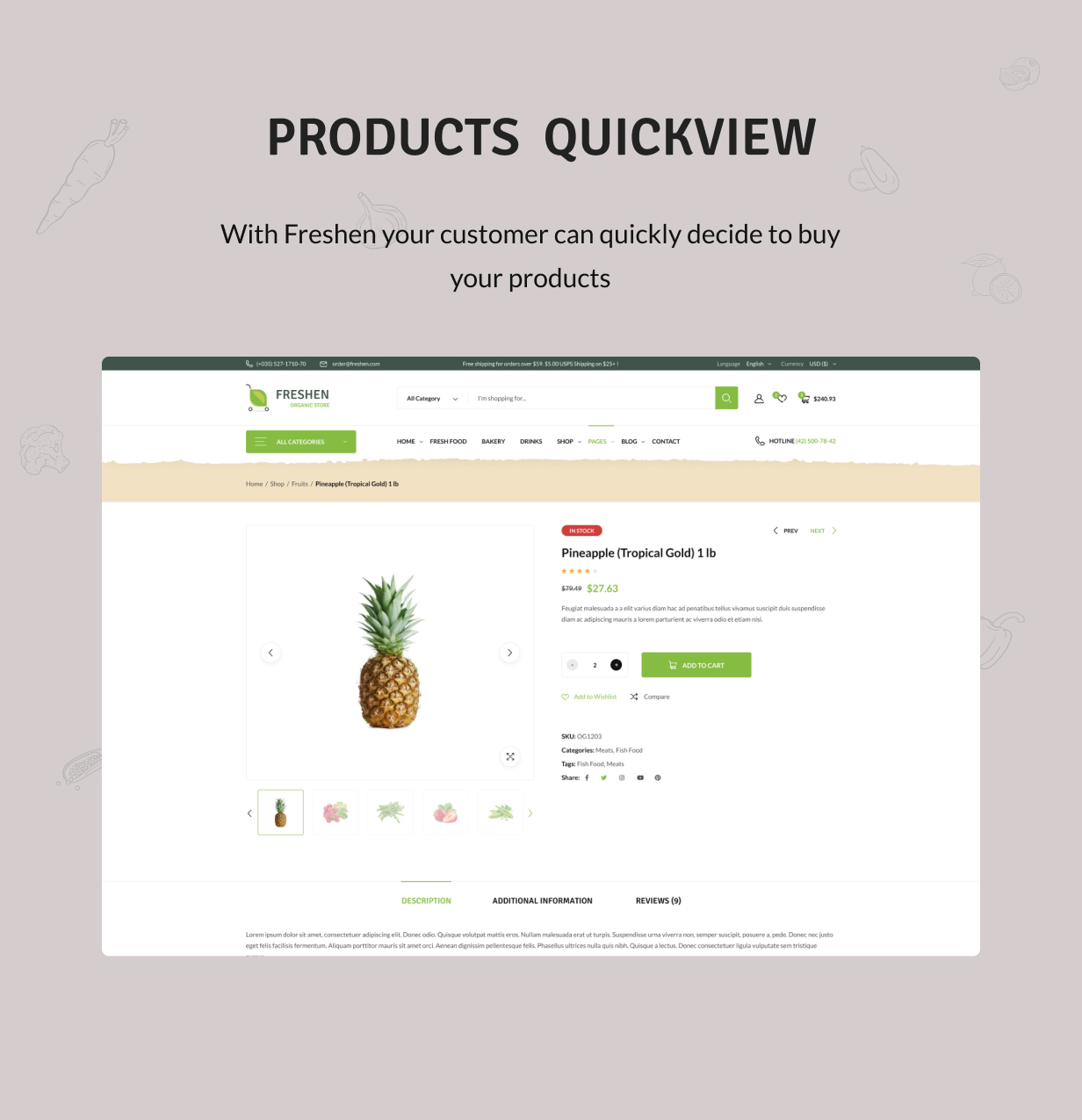 Freshen - Organic Food Store WordPress Theme - 10