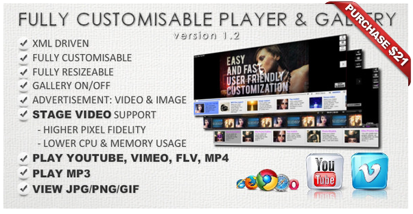 Ultra Video Gallery with Youtube, Vimeo, HTML5, Ads - 16