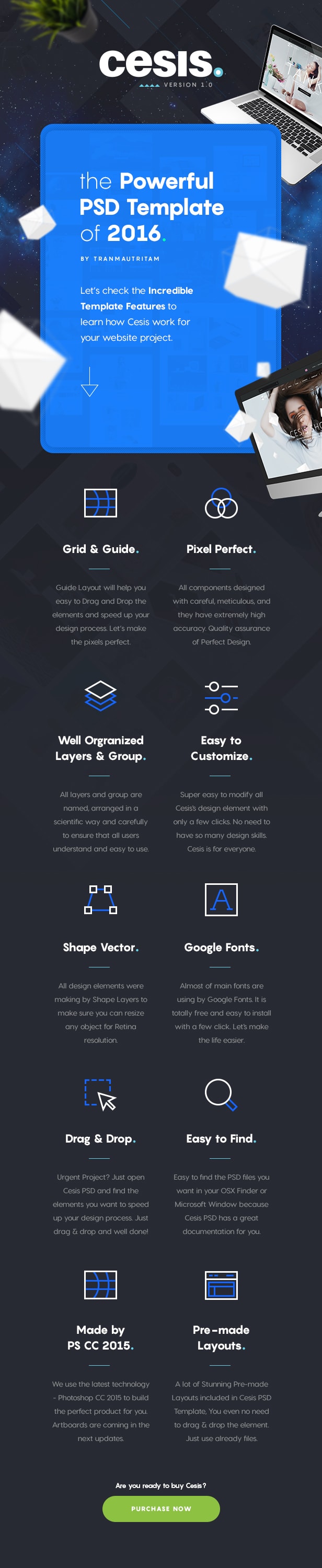 Cesis | The Ultimate Multi-Purpose PSD Template of 2016