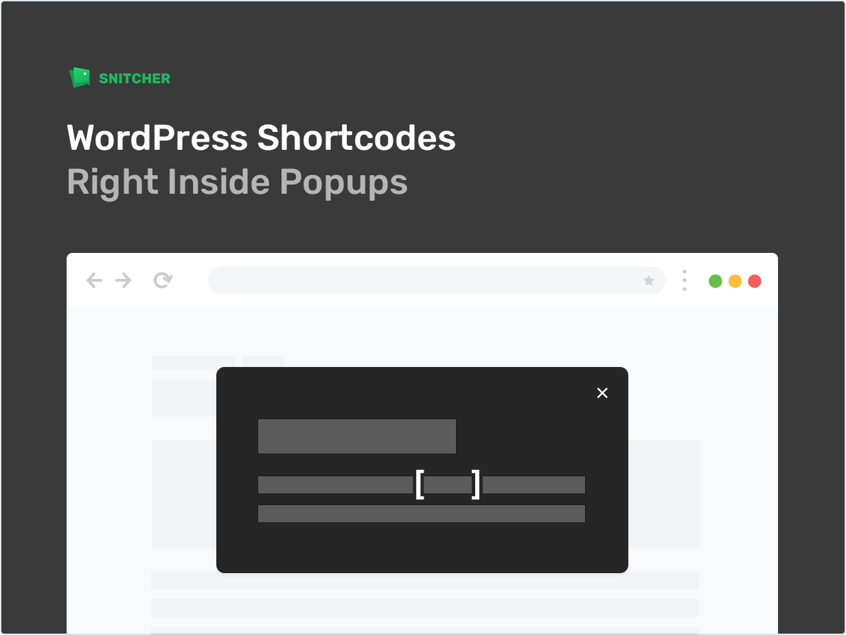 WordPress Shortcodes Right Inside Popups