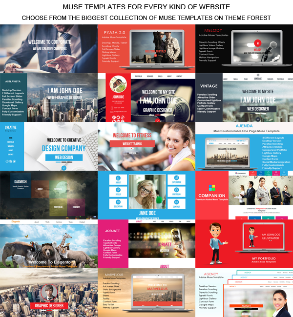 Marvelous - Multi-purpose Muse Template by loveishkalsi | ThemeForest