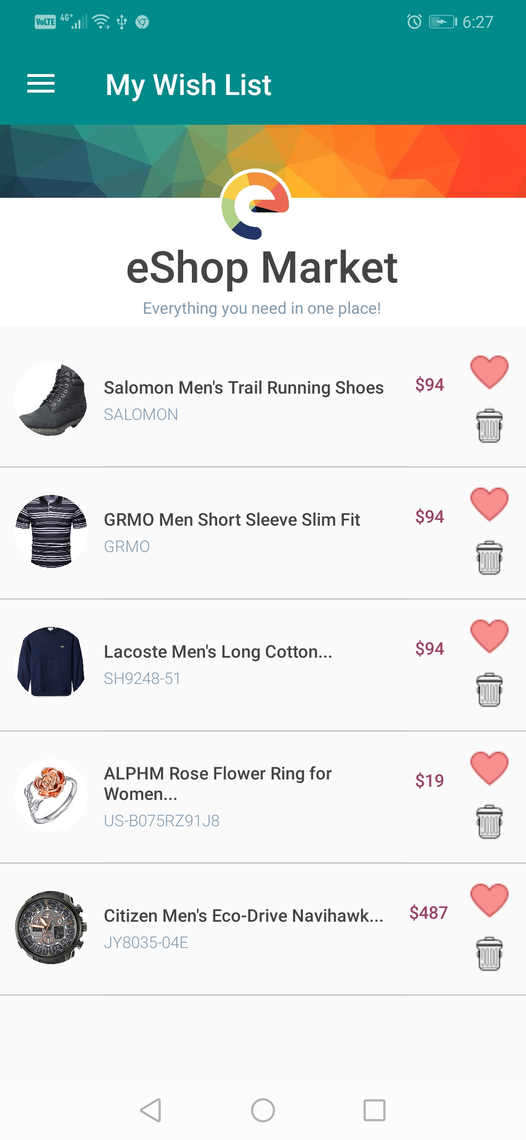 eShop Mobile App, Restful API and Admin Site Using Xamarin Forms and MVC - Full Source Code - 4