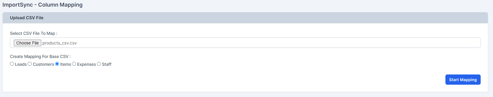 ImportSync - CSV Mapping For Perfex CRM - 3