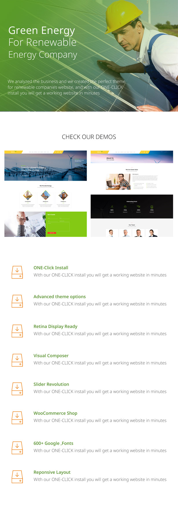green energy wordpress theme