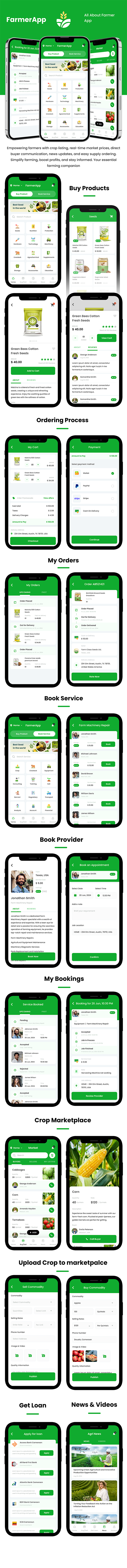 6 App Template | Farmer Agriculture app | Crop Market | Shop Online - 2