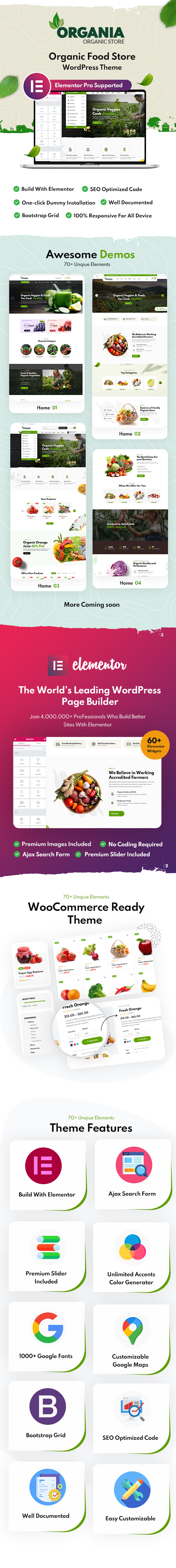Organia - Organic Food Store WordPress Theme