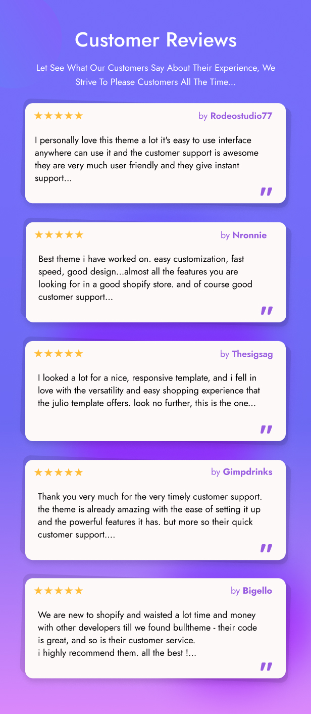 Julio - Shopify theme