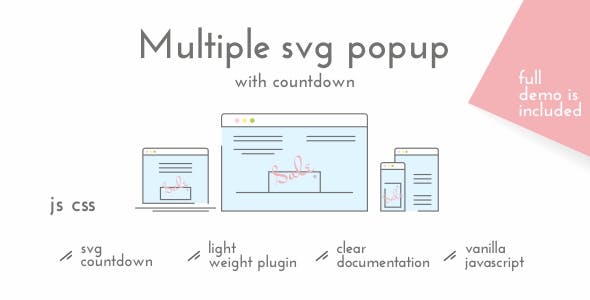 Multiple SVG Popup with Countdown - CodeCanyon Item for Sale