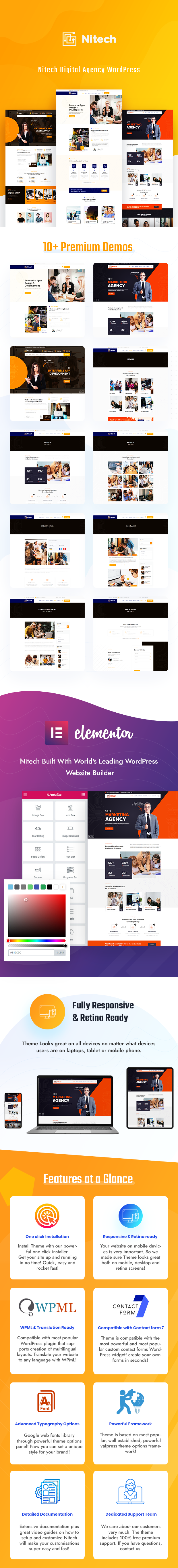 Nitech - Agency & Technology Services WordPress Theme - 1