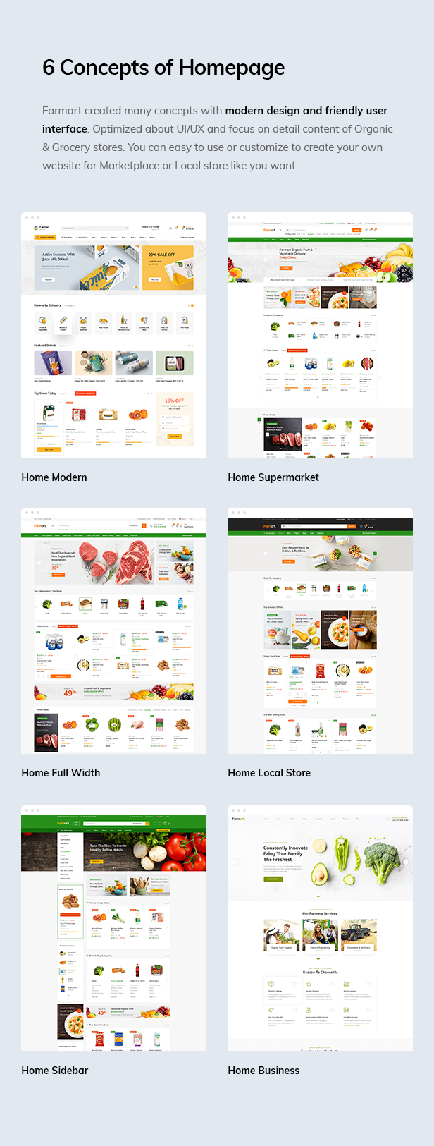 Farmart - Organic & Grocery Marketplace WordPress Theme - 1