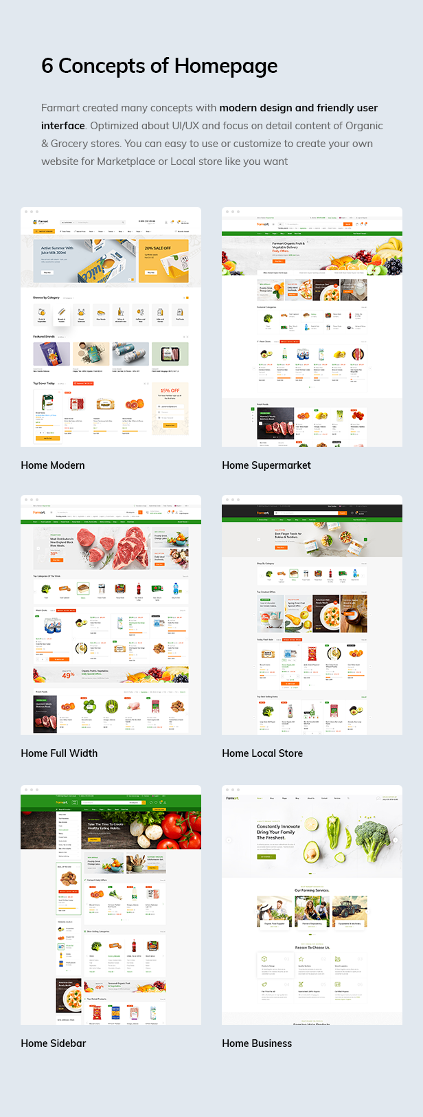 Farmart – WordPress theme for the organic and food marketplace – 1