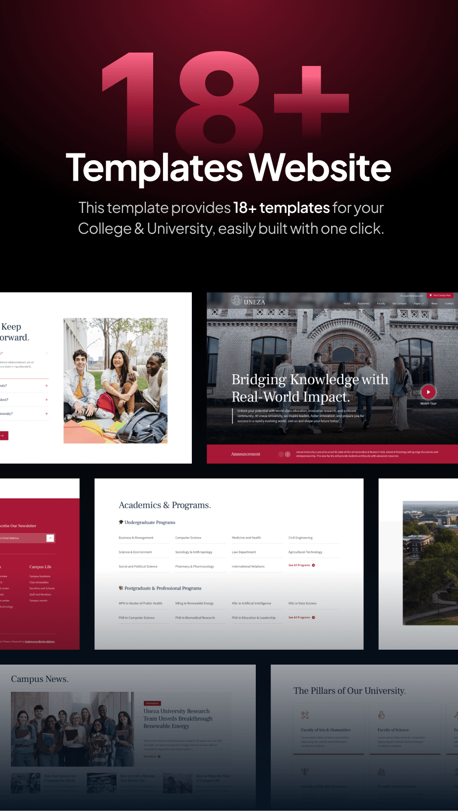 Uneza - College & University FSE WordPress Theme - 4