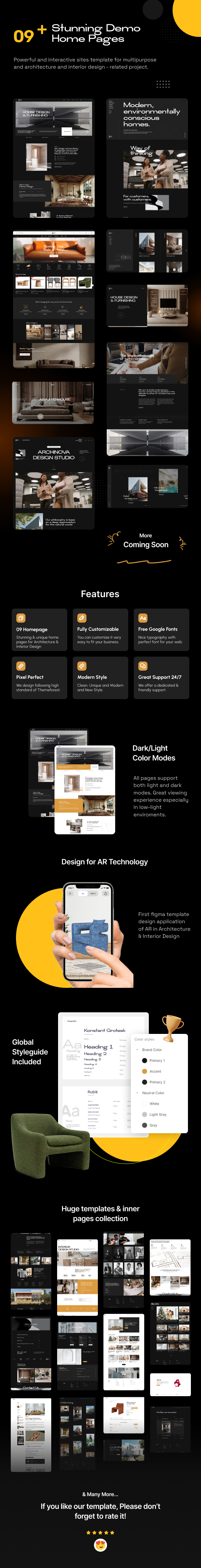 Archinova - Architecture & Interior Design Figma Template - 1
