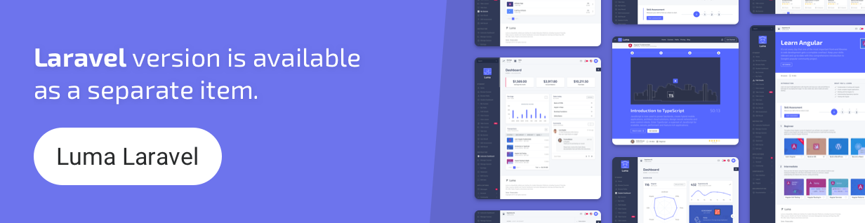 Luma Laravel & Inertia.js Vue Learning Management System Admin Template