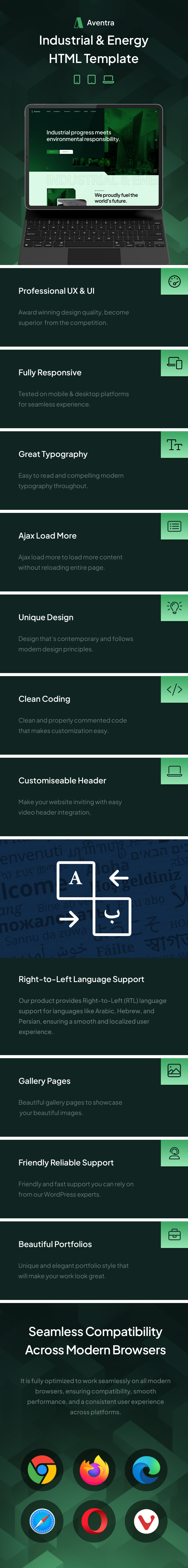 Aventra - Industrial and Energy HTML Template - 1