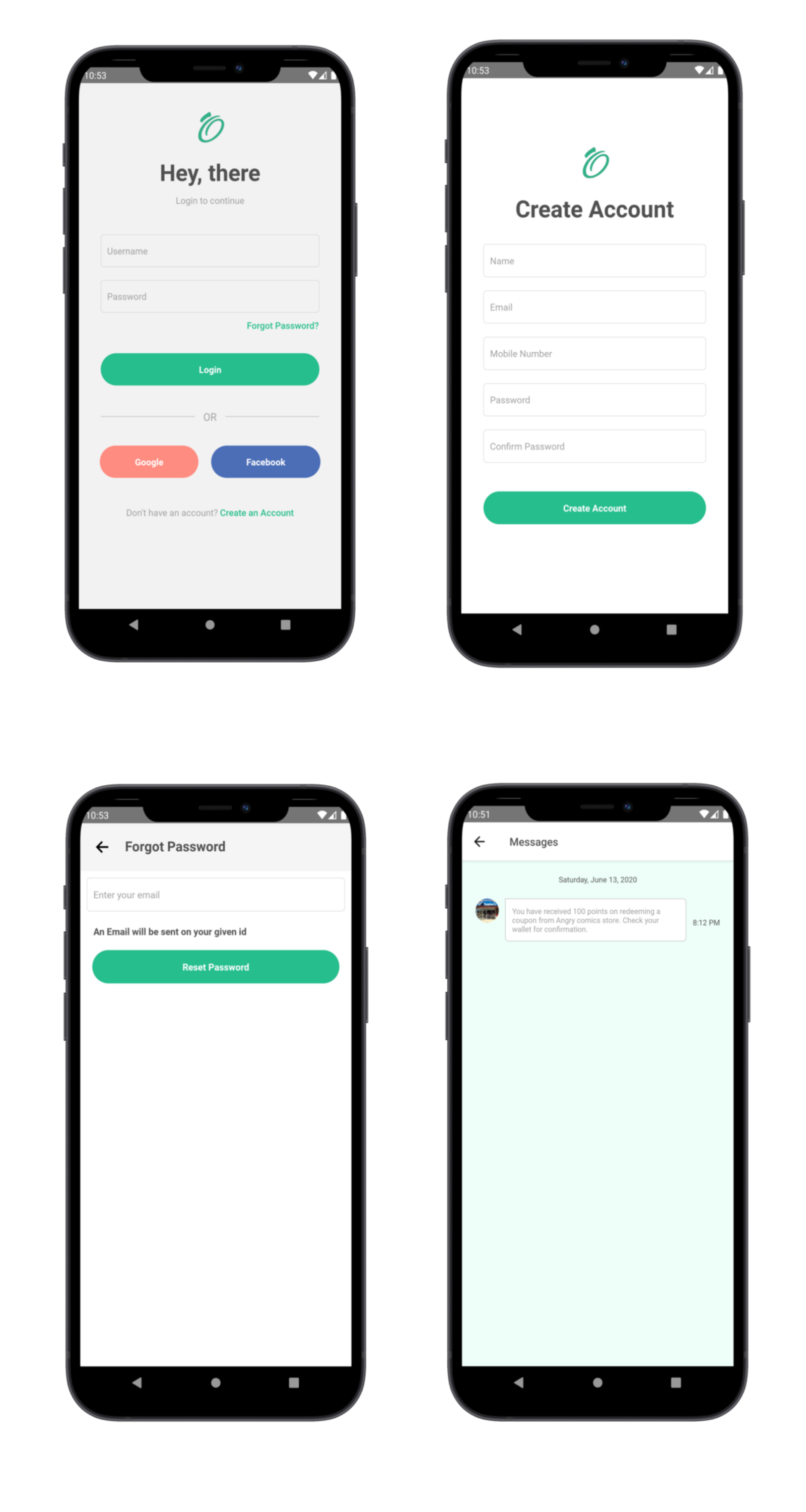 Coupon Offer Android and iOS React Native Theme