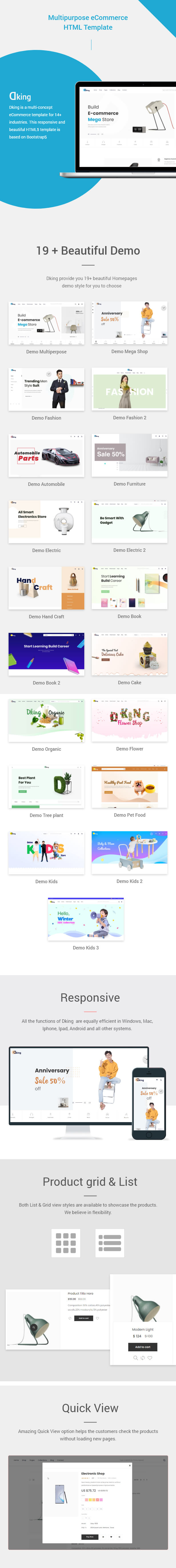 Dking - Multipurpose eCommerce HTML Template - 1