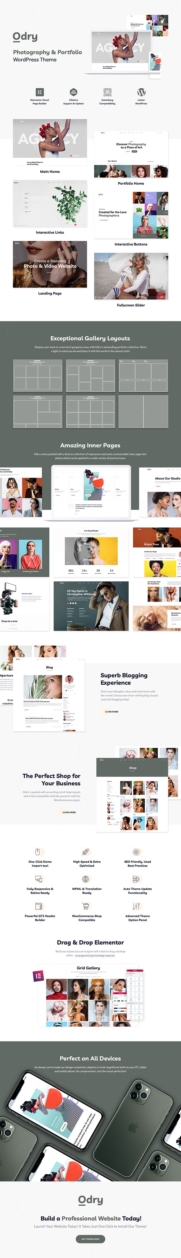 Odry - Photography WordPress Theme - 2
