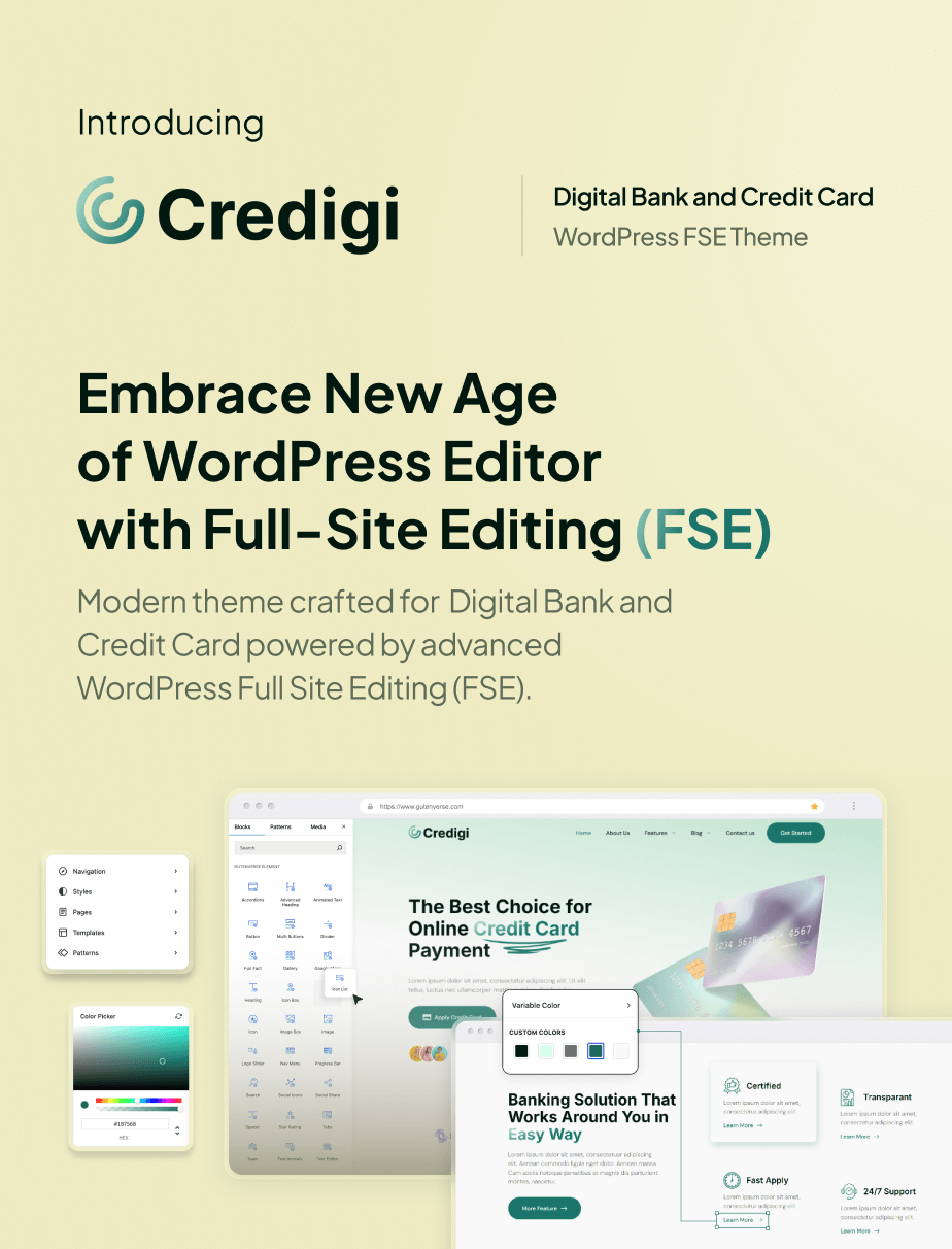 Credigi – Digital Bank & Credit Card FSE WordPress Theme - 3