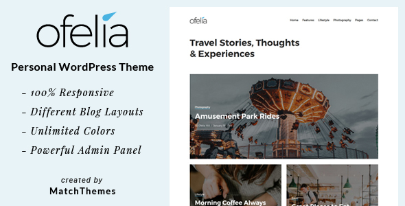 Visit Ofelia WP Theme