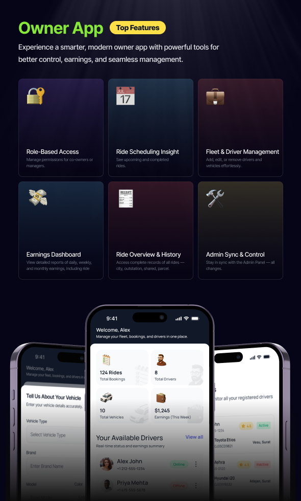 GORIDE | InDriver Clone | Flutter Complete Taxi Booking Solution with Bidding Option - 9