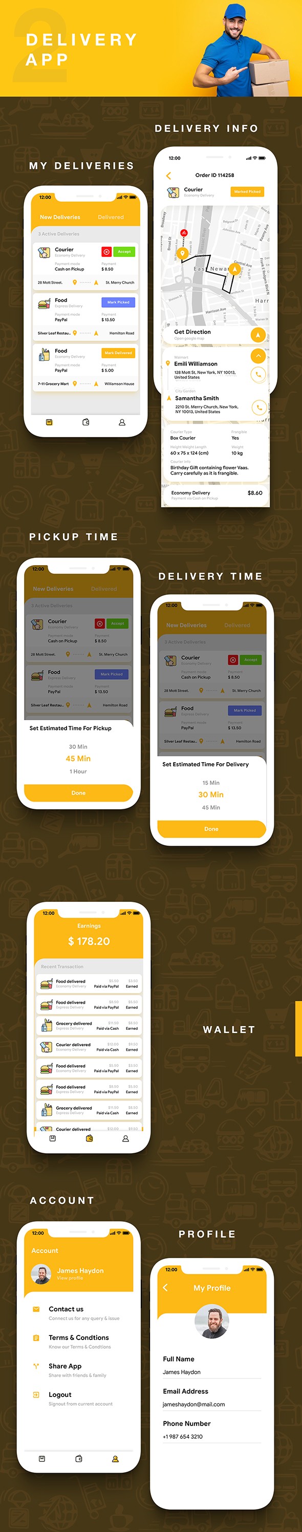 Courier Delivery App |Custom Courier App |2 Apps User App+Delivery App |Flutter Template|Courierone - 8