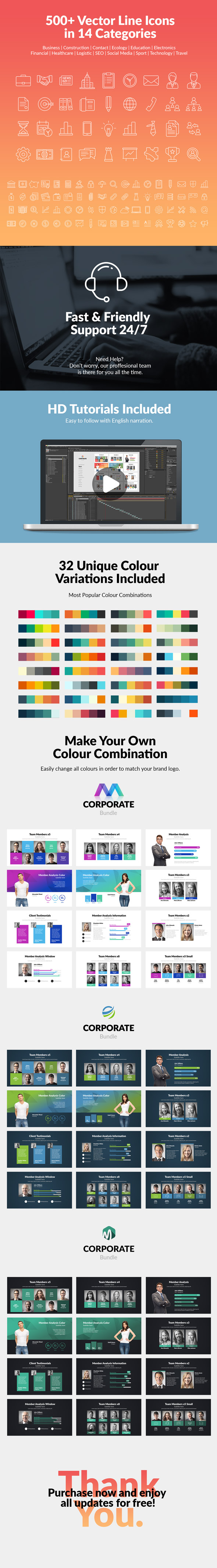 Corporate Bundle & Infographics - 15