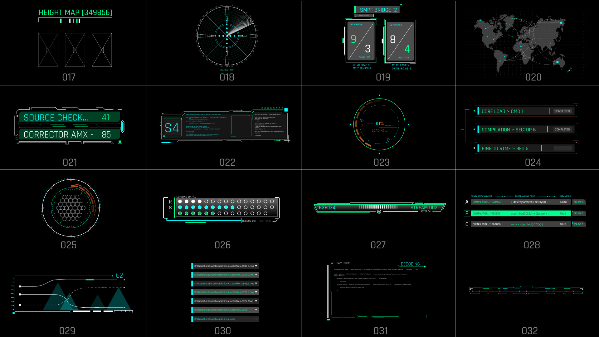 Ultimate HUD Library For Premiere Pro - 55