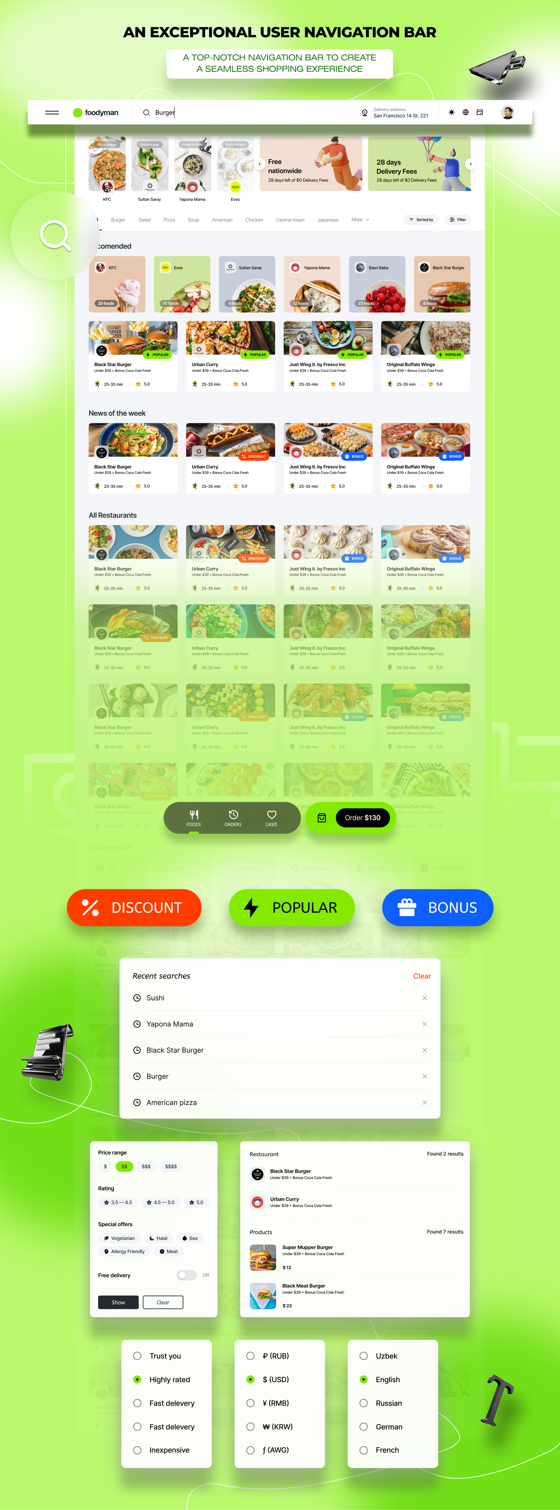 Foodyman - Multi-Restaurant Food and Grocery Ordering and Delivery Marketplace (Web & Customer Apps) - 12