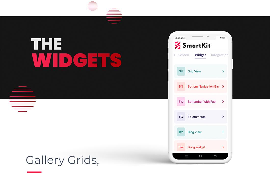 SmartKit - Flutter 2.0 Full UI kit | UI Component | Flutter Material Widget | Integration - 18