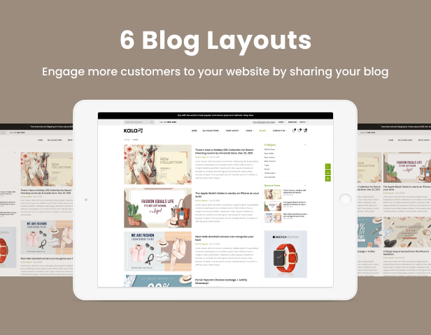 6 blog layout