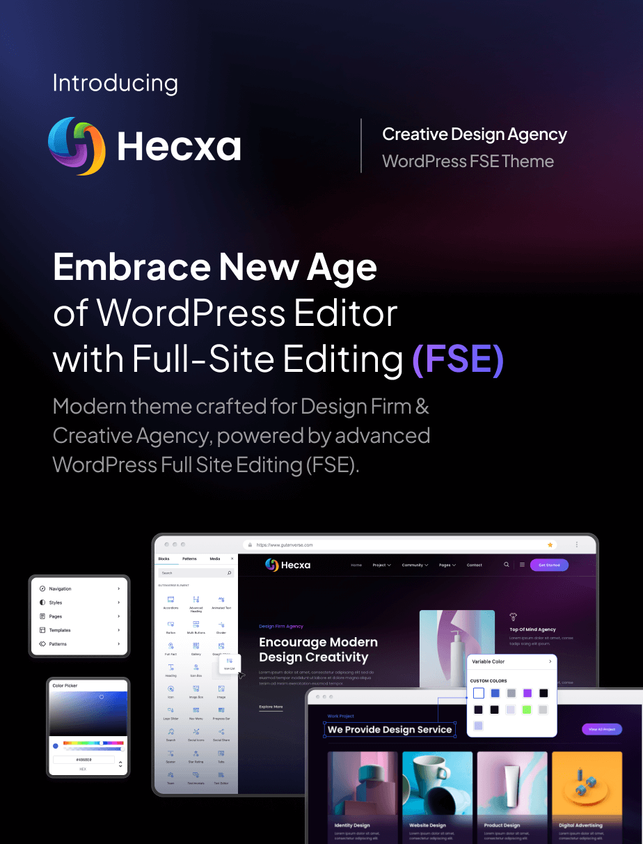 Hecxa – Creative Design Agency FSE WordPress Theme - 3