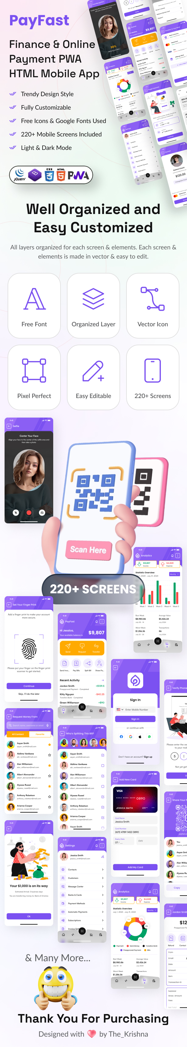 Finance & Online Payment Mobile App PWA HTML Template | PayFast E-Wallet - 3