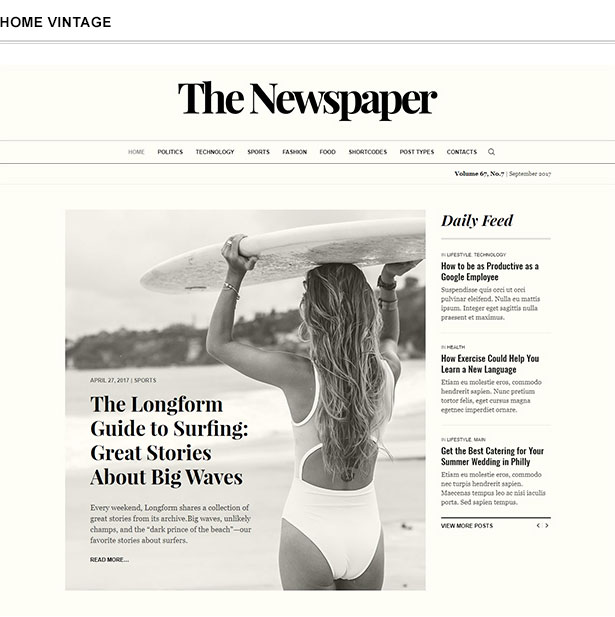 The Newspaper Magazine Editorial Wordpress Theme By Cmsmasters Themeforest