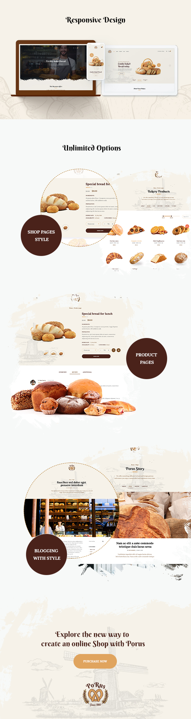 Porus - Bakery Store WordPress Theme - 10