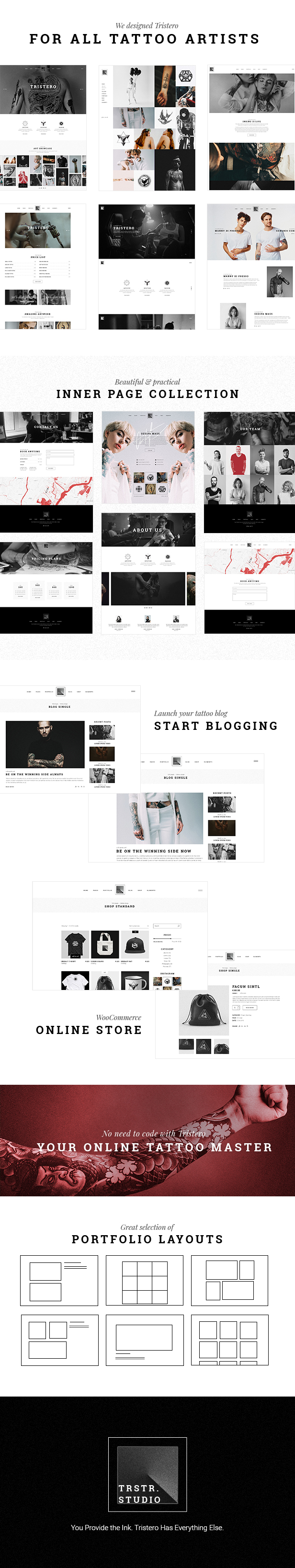 Tristero - Tattoo WordPress Theme - 1