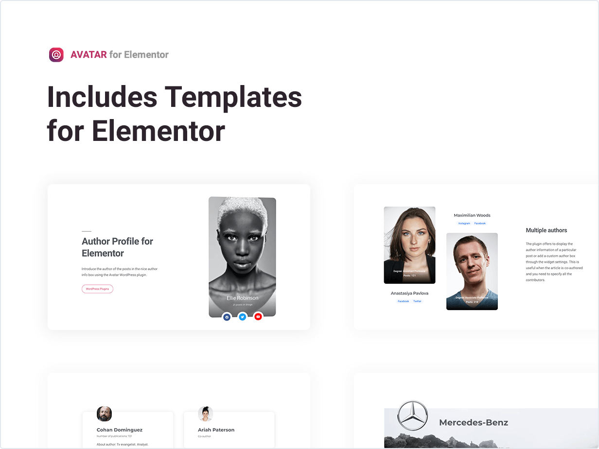 Includes Templates for Elementor