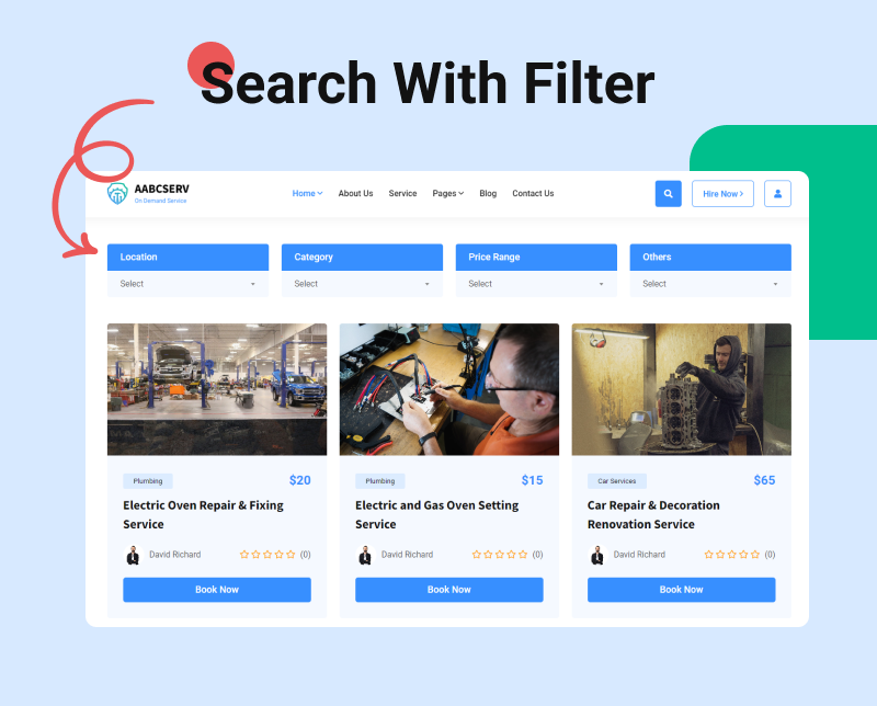 Aabcserv - Multivendor On-Demand Service & Handyman Marketplace Platform