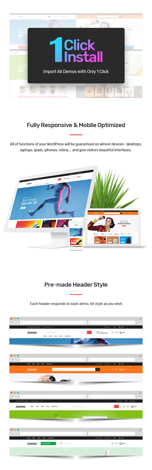 Junno - Multipurpose WooCommerce WordPress Theme