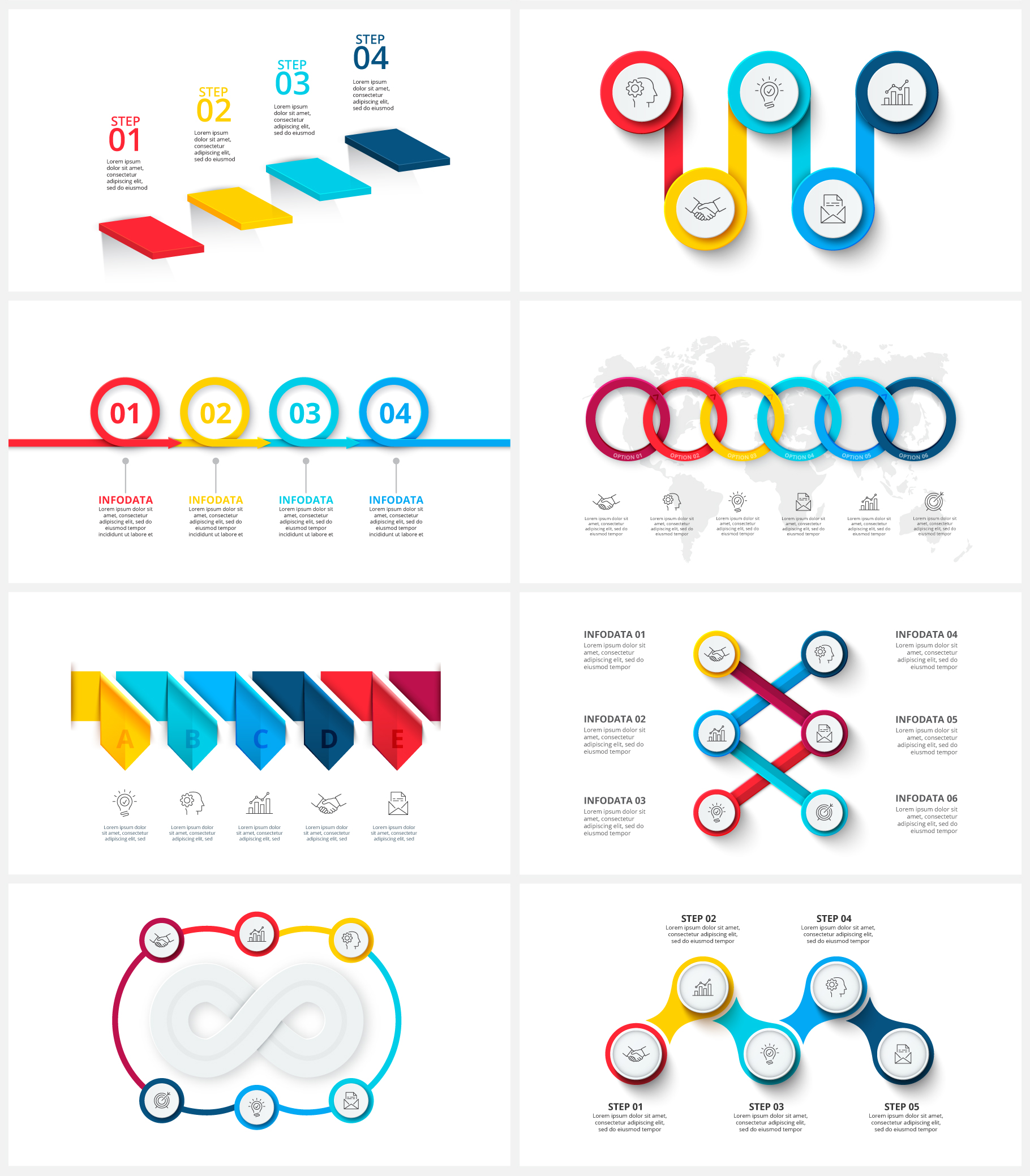 Multipurpose Infographics PowerPoint Templates v.5.2 - 142