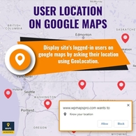 User location on google maps