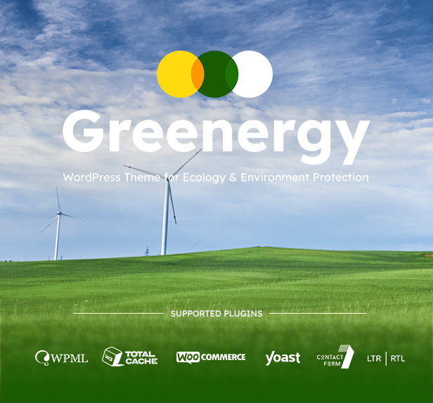 Greenergy - Ecology & Environment WordPress Theme - 2