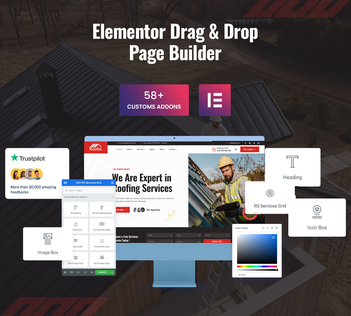 Roofio - Roofing Services WordPress Theme