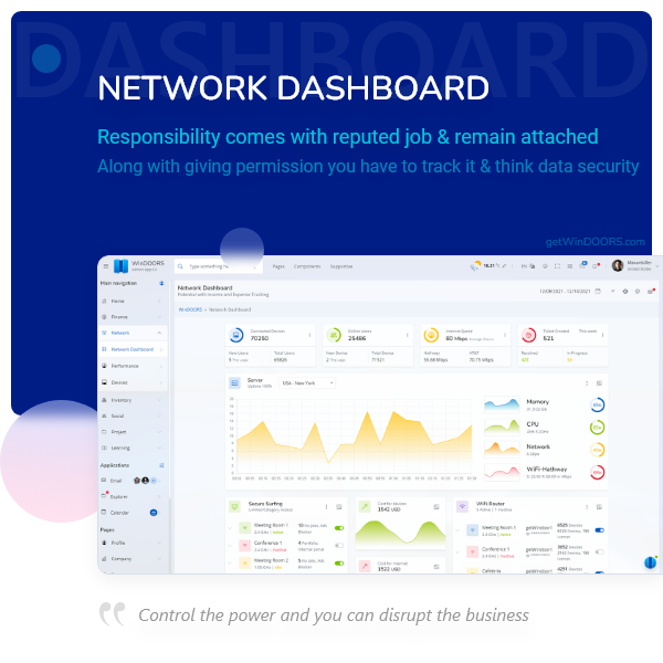 Getwindoors Admin UX UI dashboard is bootstrap 5 HTML template