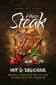 84-Steak-house-flyer