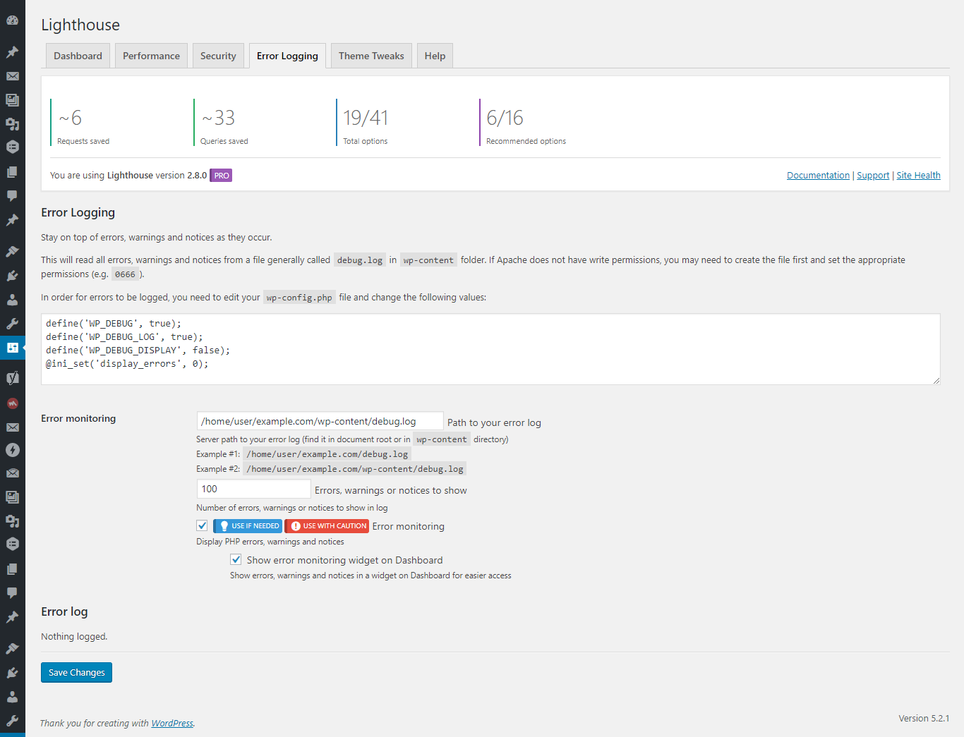 Lighthouse汉化版|网站页面速度性能优化WordPress插件-主题阁汉化